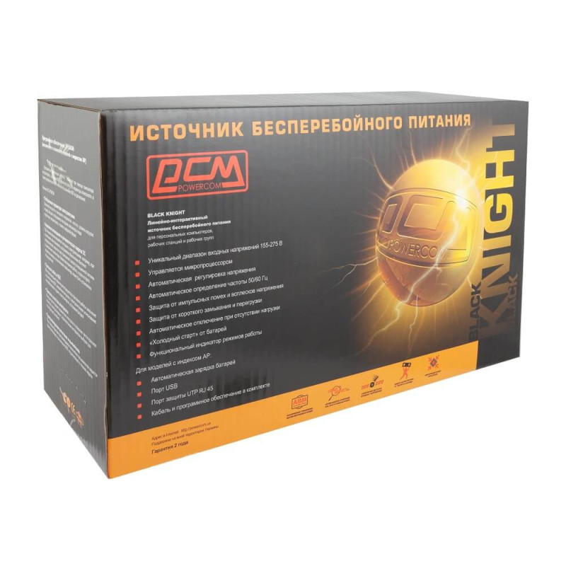 Джерело безперебійного живлення Powercom BNT-2000AP USB IEC 2000ВА / 1200Вт лінійно-інтерактивне