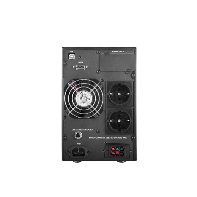 Джерело безперебійного живлення Powercom MAC-1000 Schuko 1000ВА / 1000Вт онлайн з чистою синусоїдою